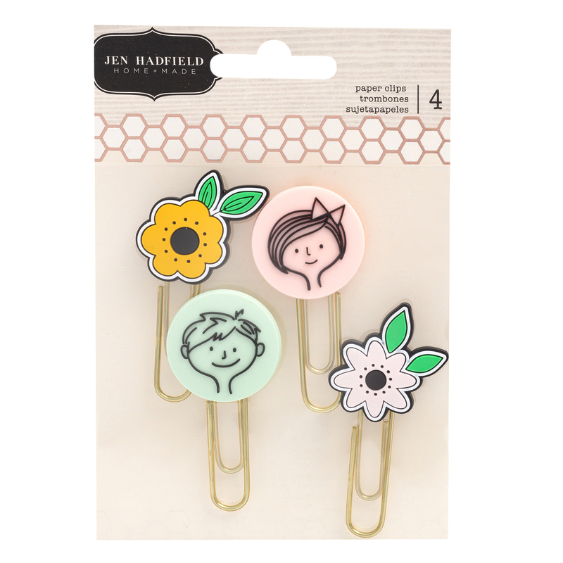 Pebbles - This is family Paper Clips (4 Piece)