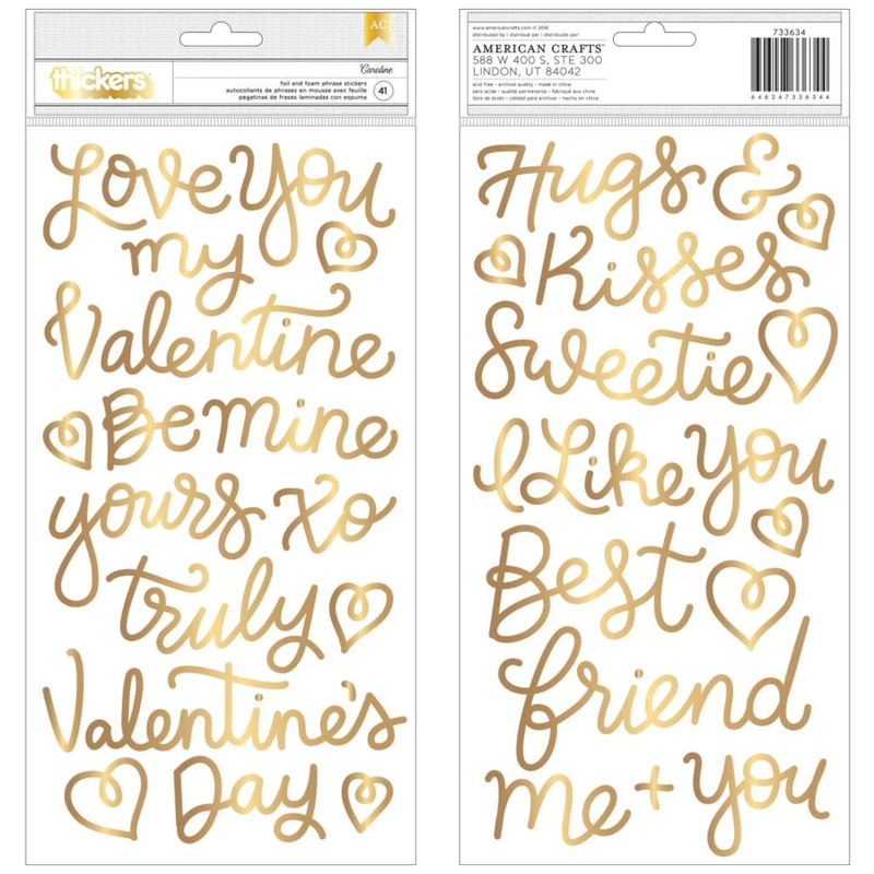 Pebbles  - Forever My Always Phrases Foam Thickers