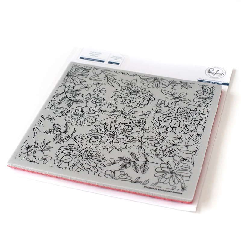 Pinkfresh Studio - Enchanted blooms 6x6 Cling Rubber Stamp
