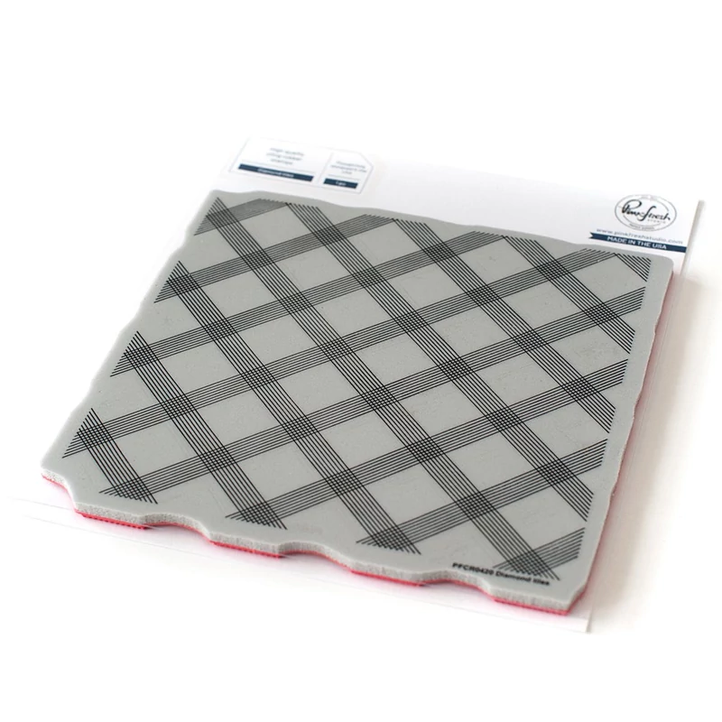 Pinkfresh Studio - Diamond tiles 6x6 Cling Rubber Stamp