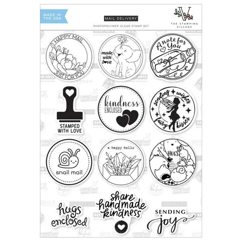 Stamping Village Collaboration Stamp Set - Mail delivery