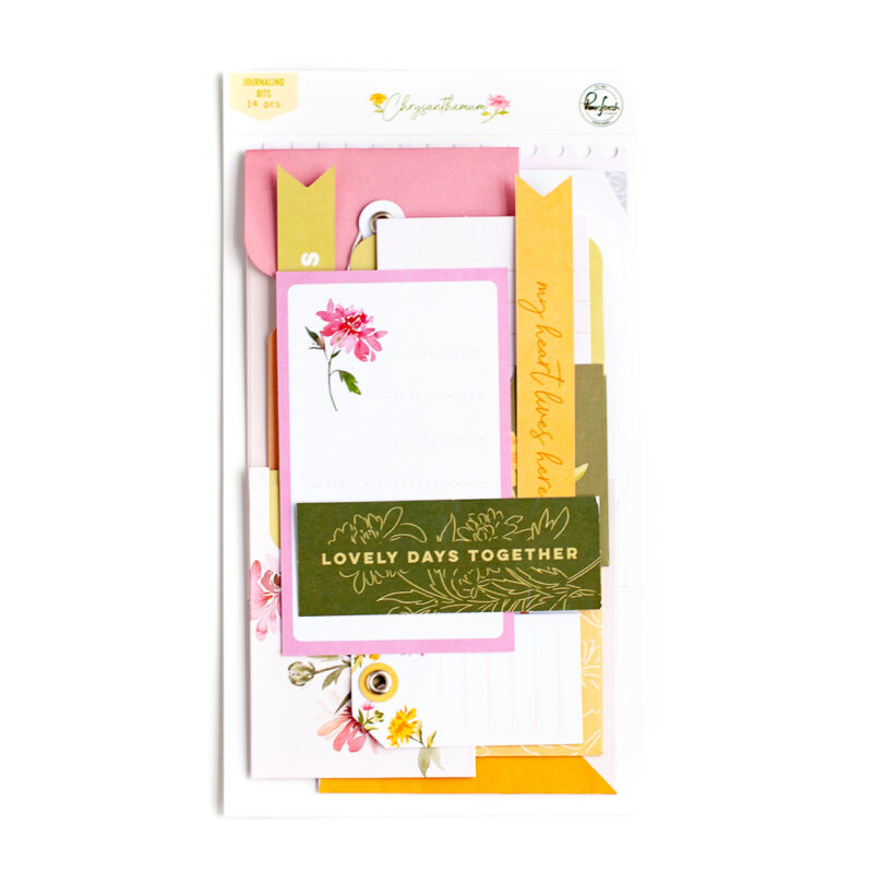 Pinkfresh Studio - Chrysanthemum Journaling Bits