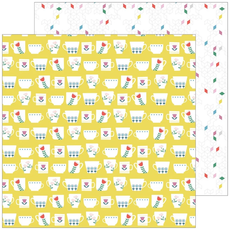 Pinkfresh Studio - Everyday Musings 12x12 Paper - Full of joy
