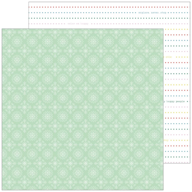 Pinkfresh Studio - Everyday Musings 12x12 Paper - Present and Perfect