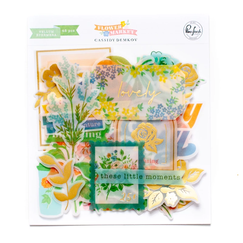 Pinkfresh Studio - Flower Market Vellum Ephemera