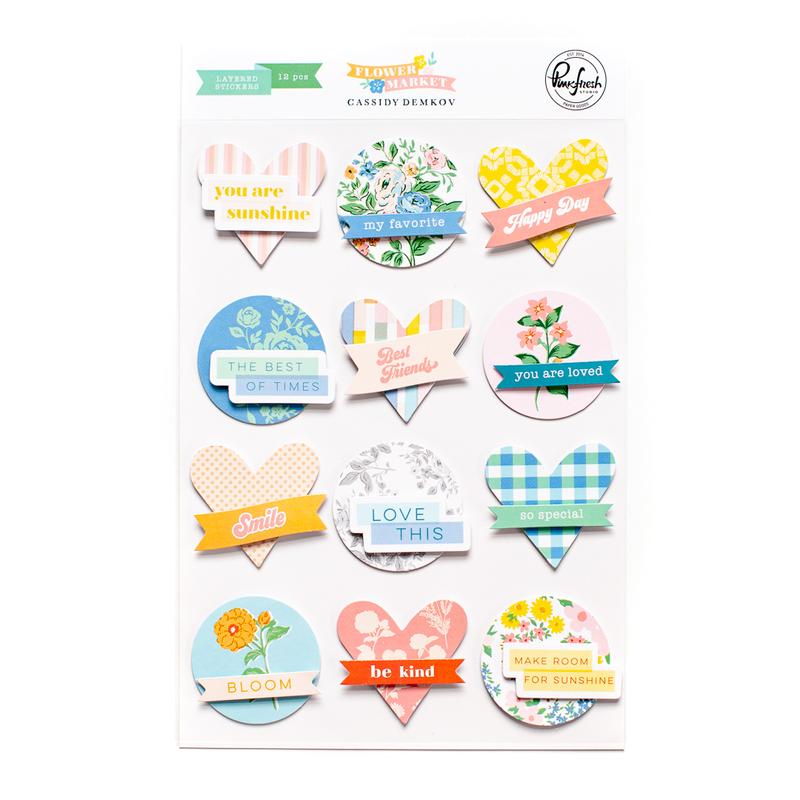 Pinkfresh Studio - Flower Market 3D matrica
