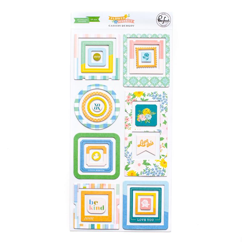 Pinkfresh Studio - Flower Market Chipboard Frames