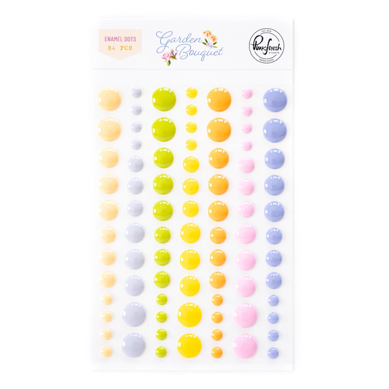Pinkfresh Studio - Garden Bouquet Enamel Dots