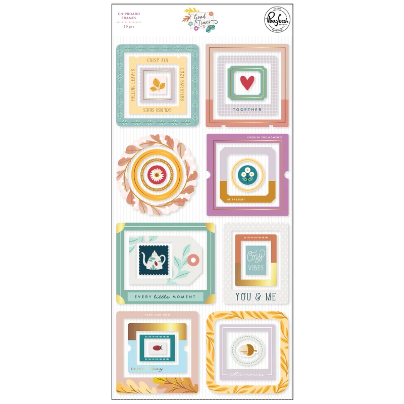 Pinkfresh Studio - Good Times Chipboard Frames