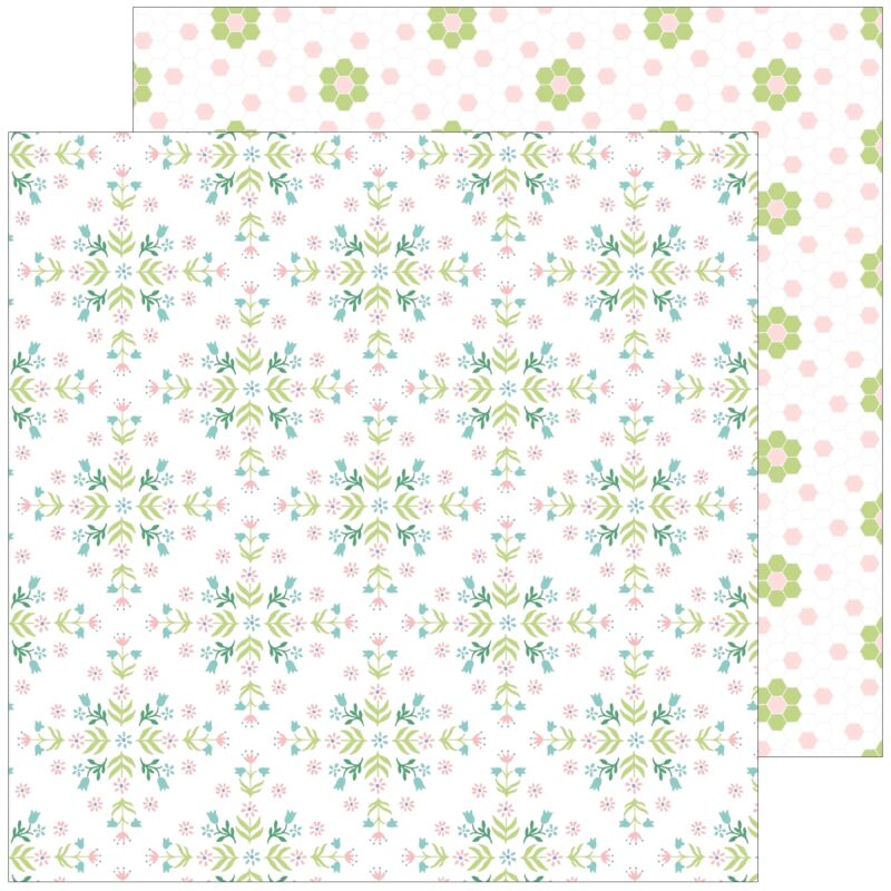 Pinkfresh Studio - Happy Blooms 12x12 Paper - Together