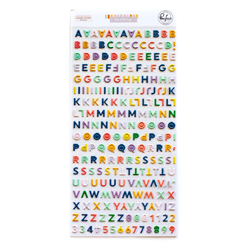 Pinkfresh Studio - The Best Day Mini Puffy Alpha Stickers
