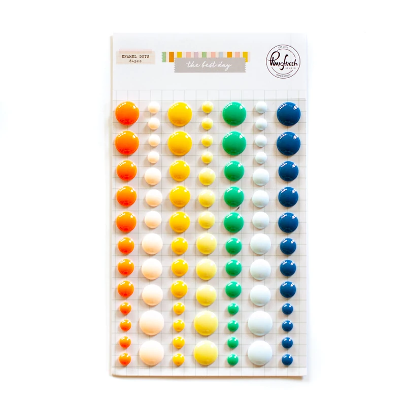 Pinkfresh Studio - The Best Day Enamel Dots