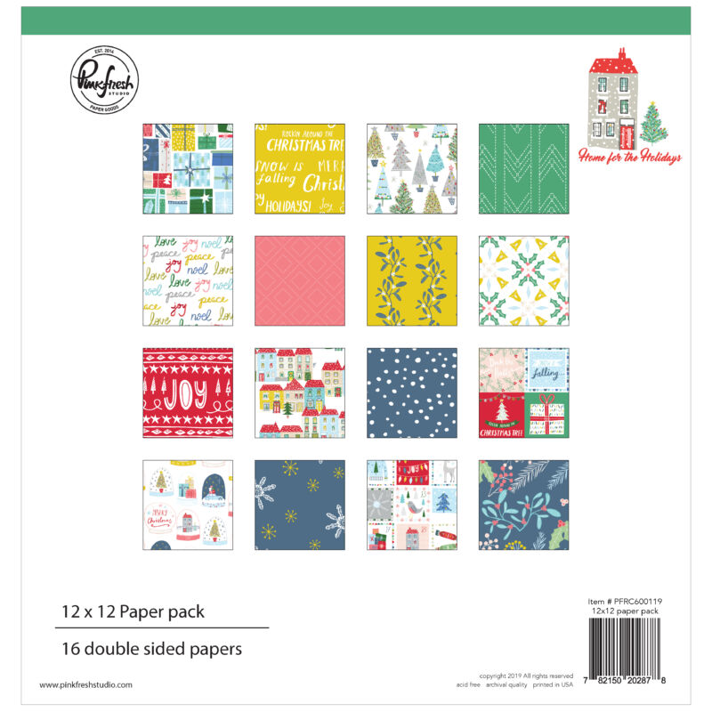 Pinkfresh Studio - Home for the Holidays 12x12 Paper Pack