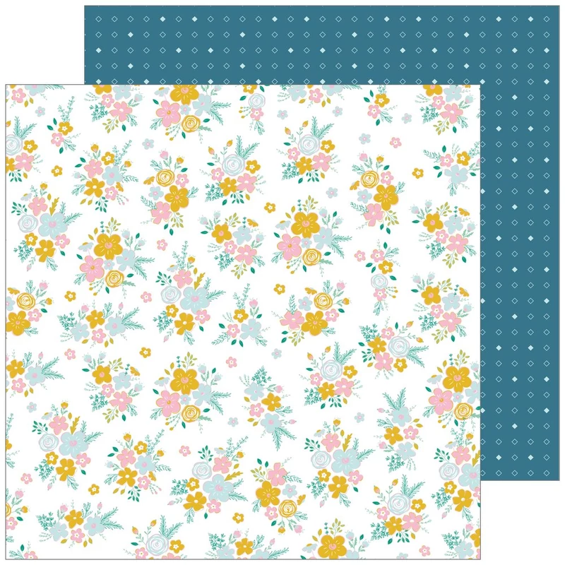 Pinkfresh Studio - Joyful Day 12x12 Paper - Just Right