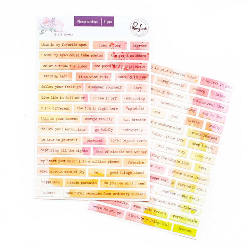 Pinkfresh Studio - Just a Little Lovely Phrase stickers