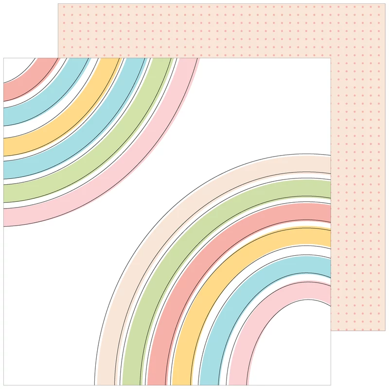 Pinkfresh Studio - My Favorite Story 12x12 Paper - Joyful Heart