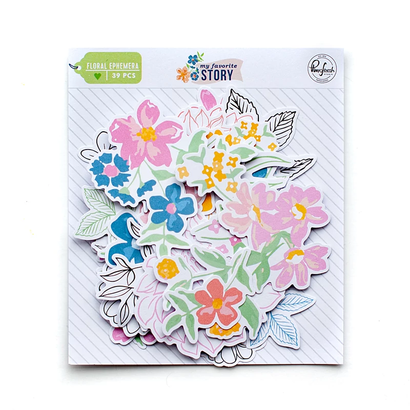 Pinkfresh Studio - My Favorite Story Floral Ephemera Pack