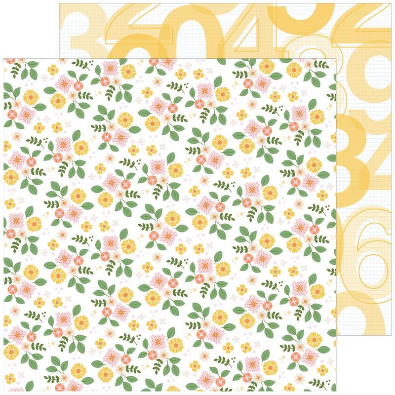 Pinkfresh Studio - Some Days 12x12 scrapbook papír - Fresh Flowers