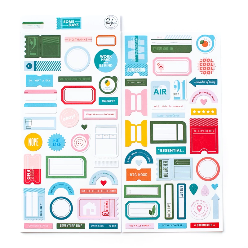 Pinkfresh Studio - Some Days Cardstock stickers