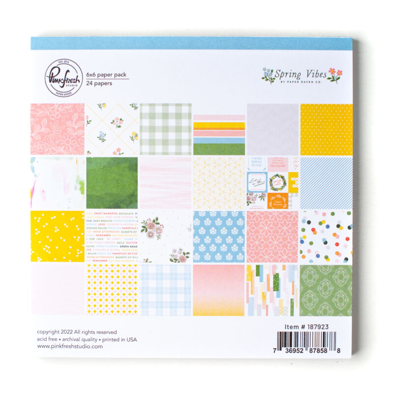 Pinkfresh Studio - Spring Vibes 6x6 Paper Pad