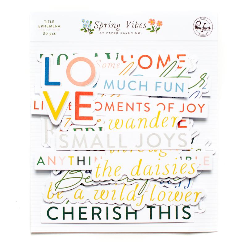 Pinkfresh Studio - Spring Vibes Title Ephemera
