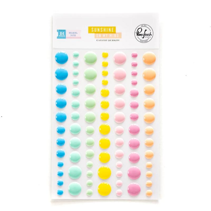 Pinkfresh Studio - Sunshine on my Mind Enamel Dots