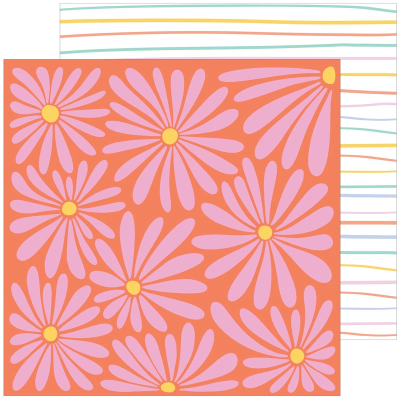 Pinkfresh Studio - The Simple Things 12x12 Paper - Celebrate Today