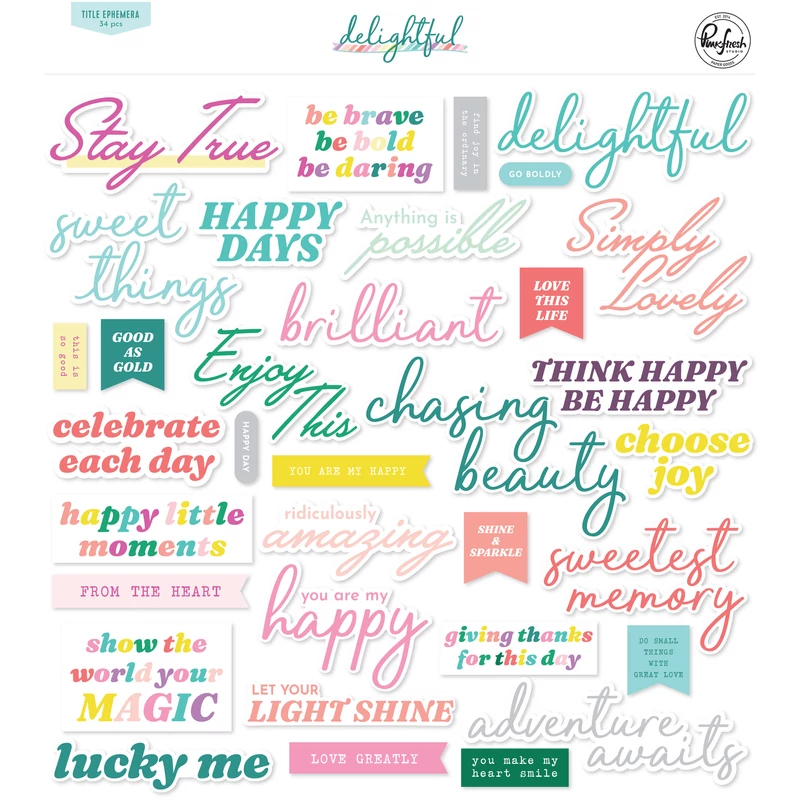 Pinkfresh Studio - Delightful Title Ephemera