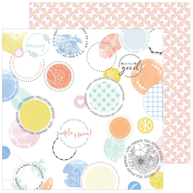 Pinkfresh Studio - Simple &amp; Sweet 12x12 Paper - Splendid 