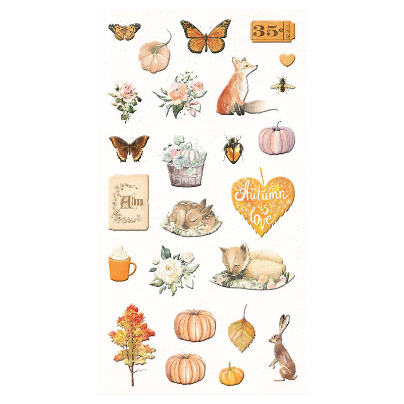 Prima Marketing - Autumn Sunset Puffy Stickers (25 Pieces)