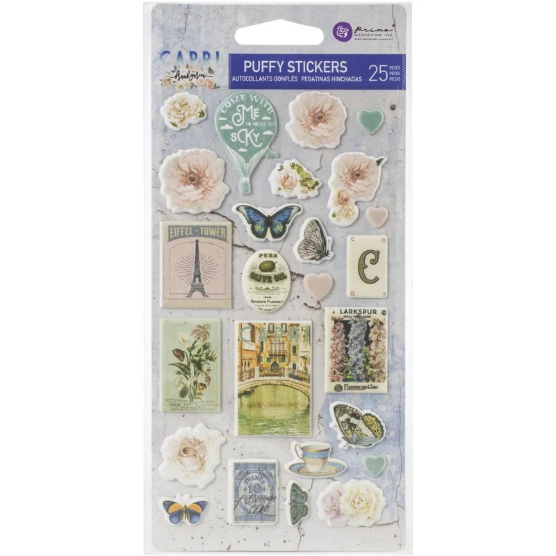 Prima Marketing - Capri Puffy Stickers (25 Pieces)