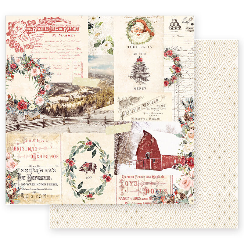 Prima Marketing - Christmas in the Country 12x12 Paper - Christmas Joy