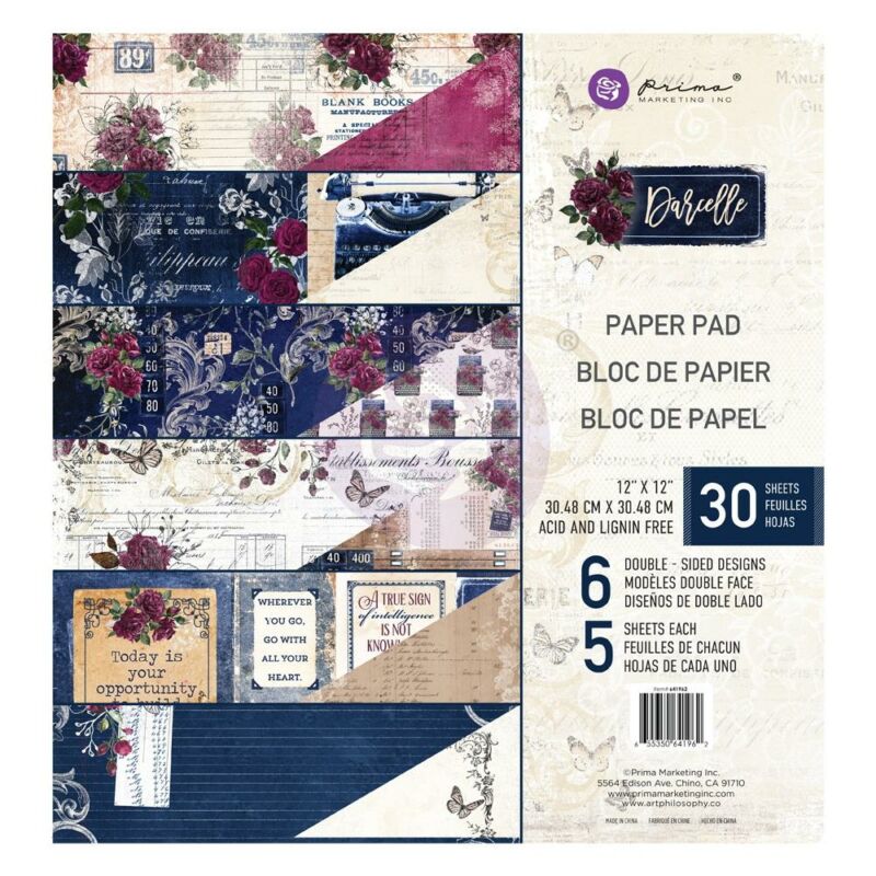 Prima Marketing - Darcelle 12x12 Paper Pad (24 Sheets)