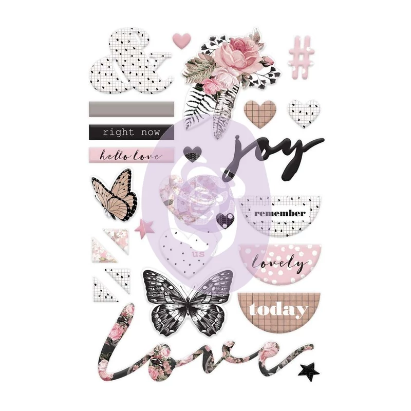 Prima Marketing - Amelia Rose Puffy Stickers