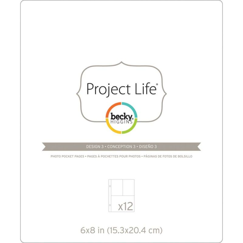 Becky Higgins - Project Life - 6 x 8 Pocket Pages - Design 3