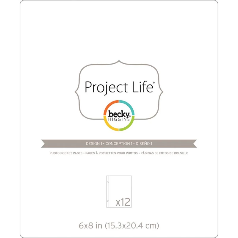 Becky Higgins - Project Life - 6 x 8 Pocket Pages Design 1