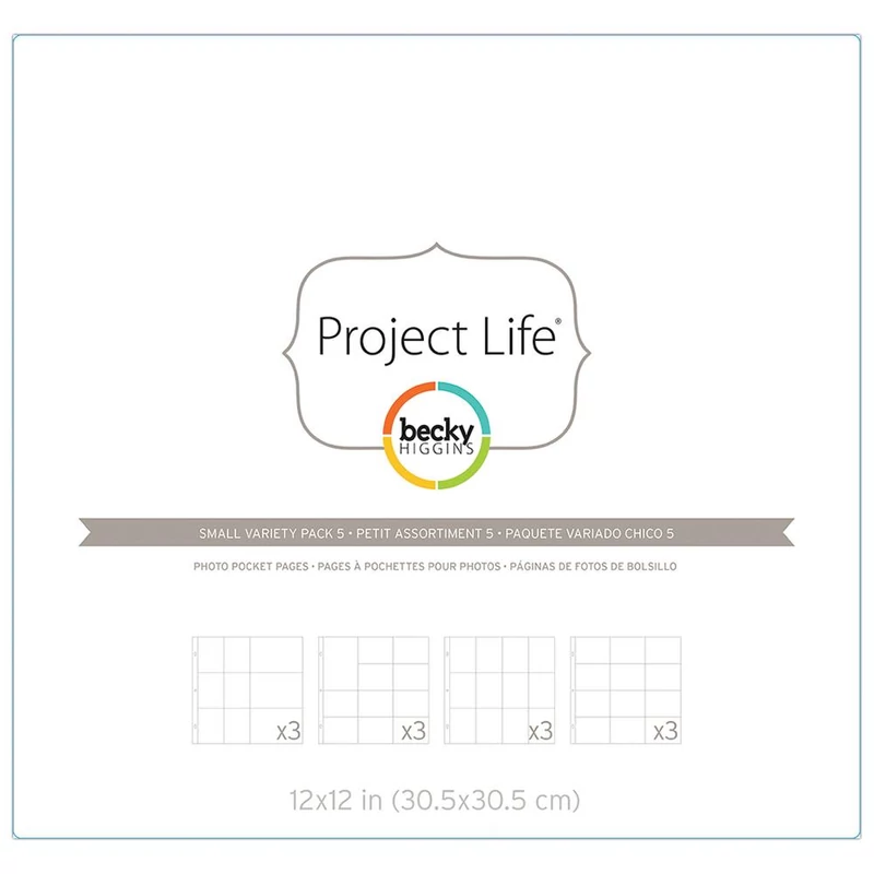 Project Life - Becky Higgins Photo Pockets - Variety Pack 5