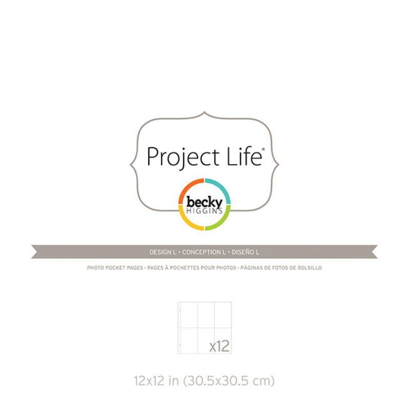 Project Life - Becky Higgins 12x12 Photo Pockets - Design L