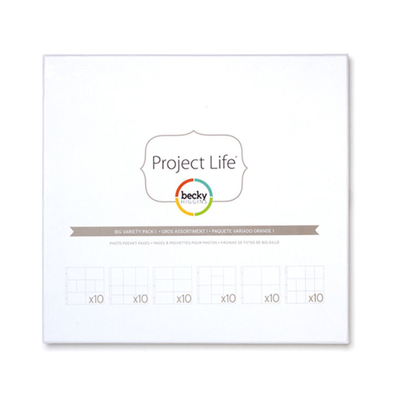 Project Life - Becky Higgins 12x12 Big Variety Pack 1 (60 Pieces)