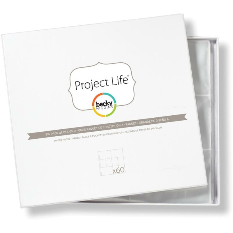 Project Life - Becky Higgins 12 x 12 Photo Pockets - Design A 60/Pkg