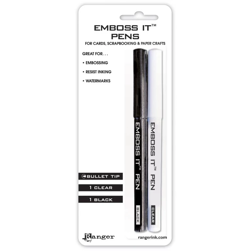 Ranger Emboss It Pens Black & Clear 2/Pkg