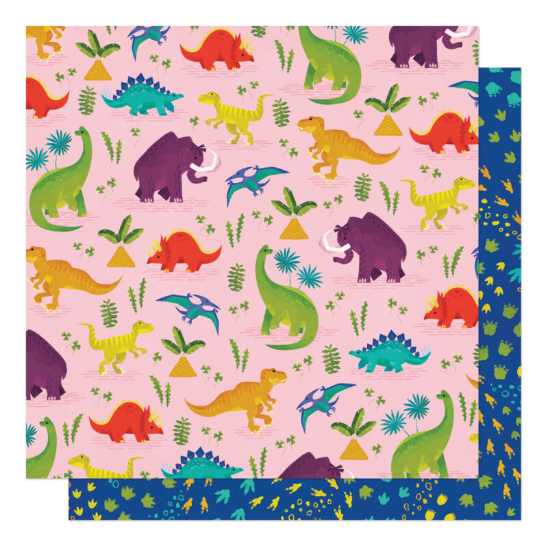 American Crafts - Shimelle - Field Trip 12x12 Patterned Paper - Long Long Ago