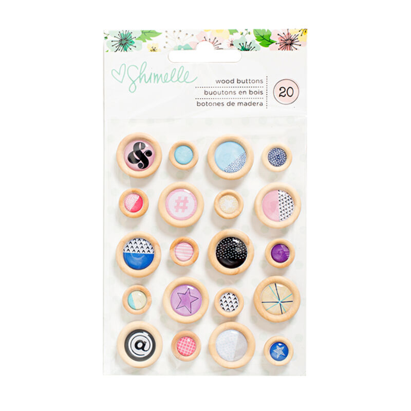 Shimelle - Little By Little Wooden Buttons