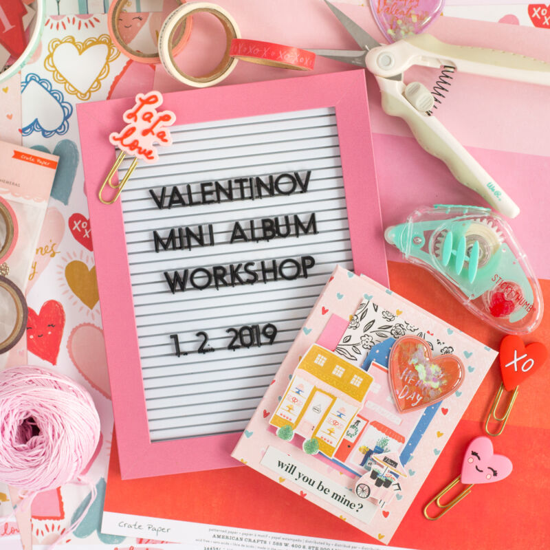 Valentinovo Mini Album Workshop 1.2.2019