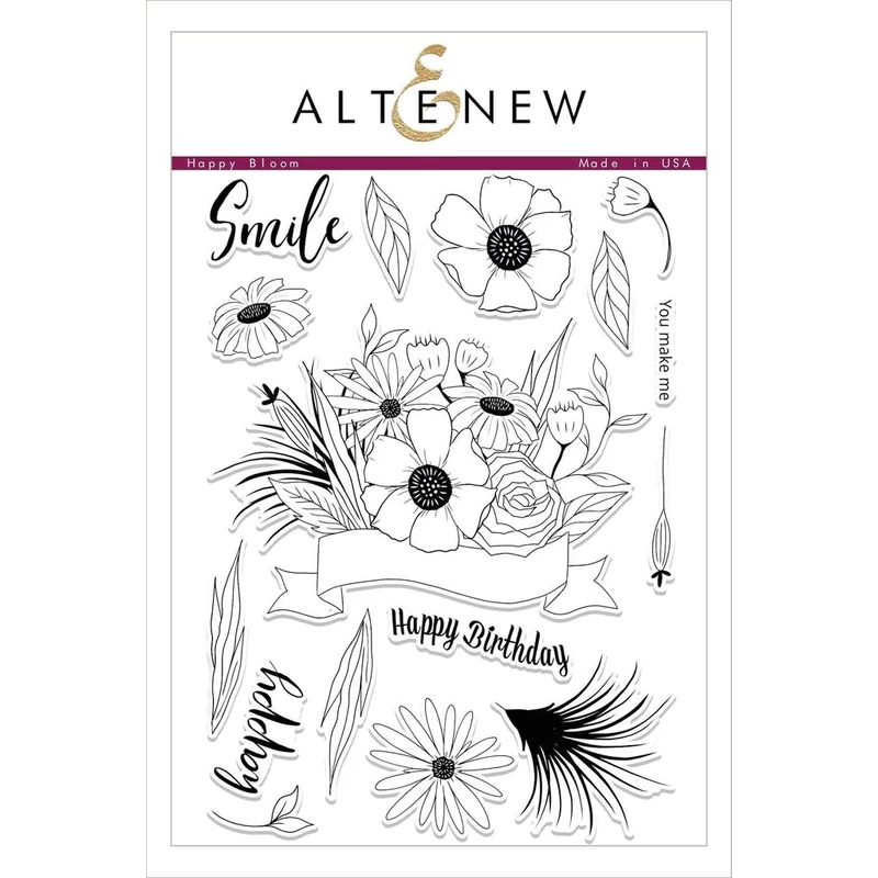 Altenew Happy Bloom Stamp Set