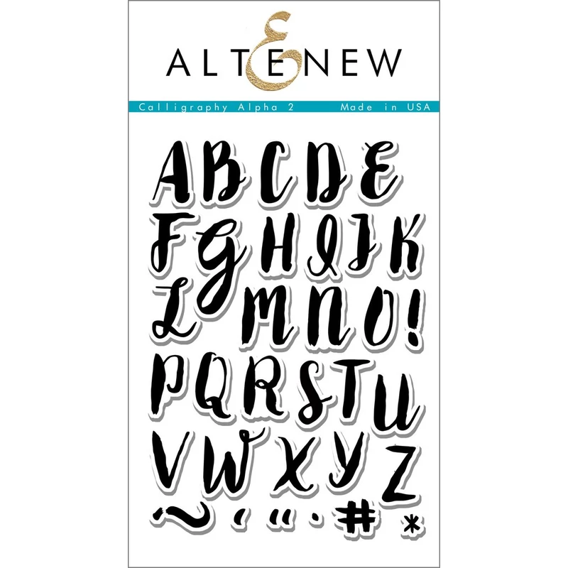 Altenew Calligraphy Alpha Uppercase Stamp Set