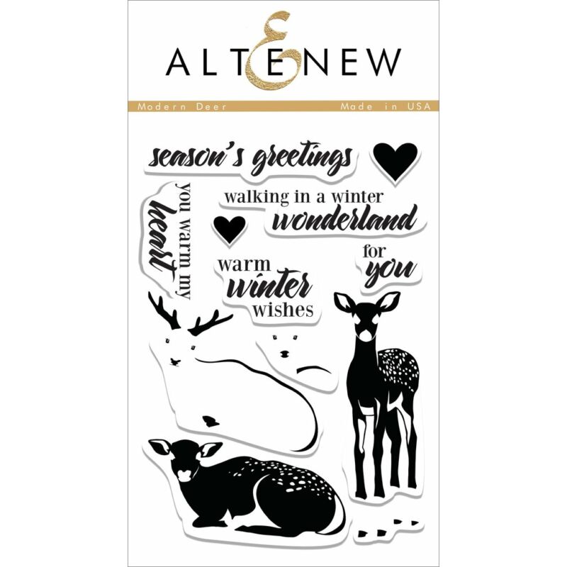 Altenew Modern Deer Stamp Set