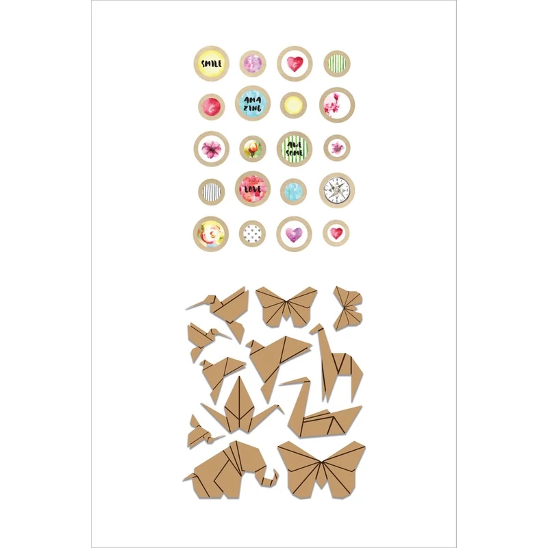 Altenew Reflection Epoxy Buttons & Wood Veneer 