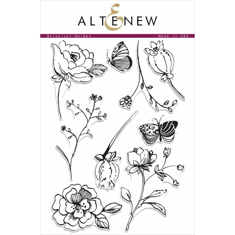 Altenew Botanical Garden Stamp Set