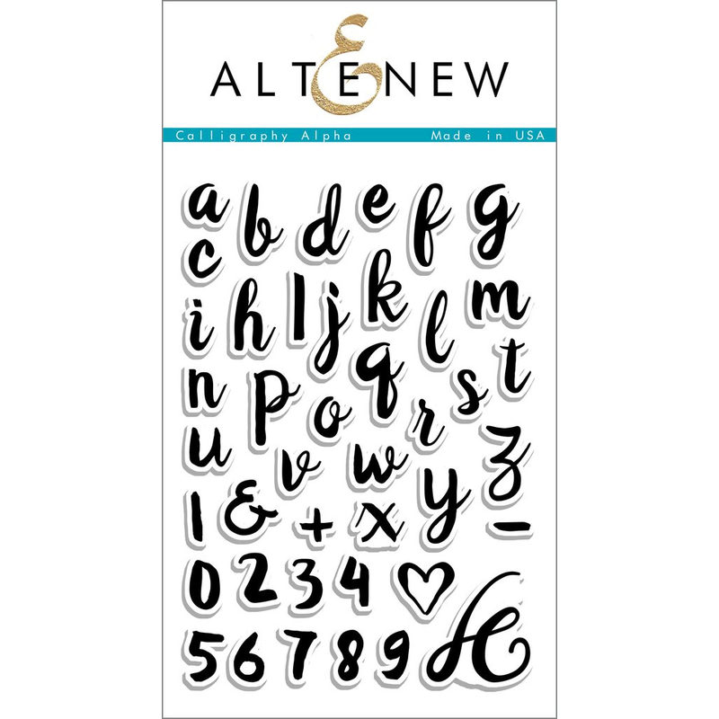 Altenew Calligraphy Alpha Stamp Set